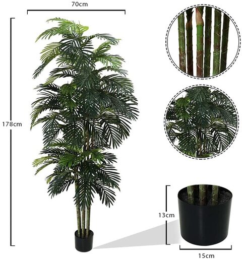 YATAI Artificial Areca Palm Tree 1.7 Meters