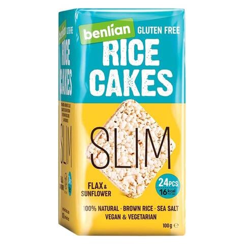 Benlian Slim Gluten-Free Flax And Sunflower Rice Cakes 100g