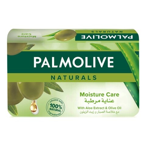 Palmolive Natural Moisture Care Aloe And Olive Extract Bar Soap Green 170g