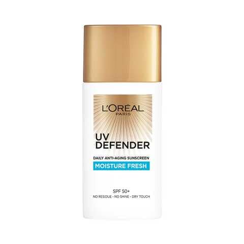 L&#39;Oreal Paris UV Defender Daily Anti-Aging Moisture Fresh Sunscreen White 50ml
