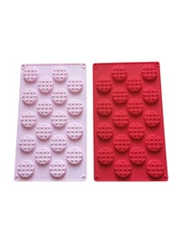 18  Cavity Silicone Waffle Mold Maker Cake Cookie Chocolate Pan Baking Mould Nonstick Bakeware Tool