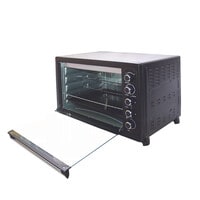 Nobel Electric Oven Black 105 Litres Convection Fan Stainless Steel Heating Element Rotisserie With Timer NEO120
