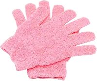 Exfoliating Gloves Body Scrub Bath Gloves for Body clean, Skin Shower Scrubber(pink)
