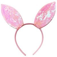 Party Magic Easter Bunny Headband with Sequins