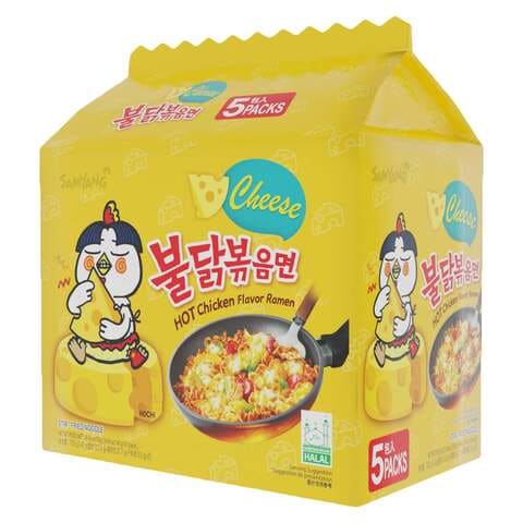 Samyang Hot Cheese Chicken Ramen Noodles 140g Pack of 5