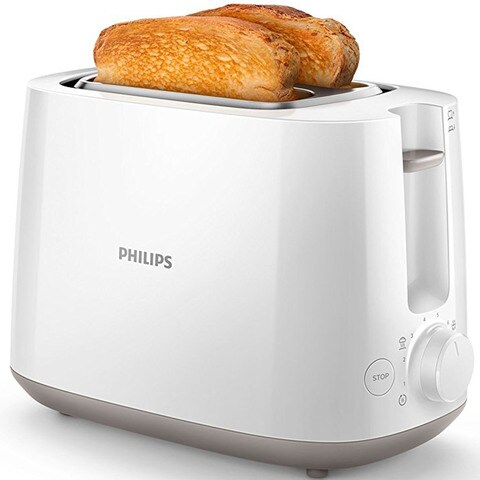 Buy Philips Plastic Toaster 900W HD2581 White Online Shop