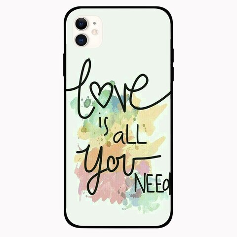 Theodor Apple iPhone 12 Mini 5.4 inch Case Love Is All You Need Flexible Silicone