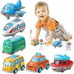 Buy Geyiie Cartoon Cars Toy, Pull Back Cars Mini Alloy Helicopter Boat Toy Play Set , Metal Die Cast Vehicle for Babies,Boys, Girls,Toddlers and Kids Party Favors, 6 Pack in UAE