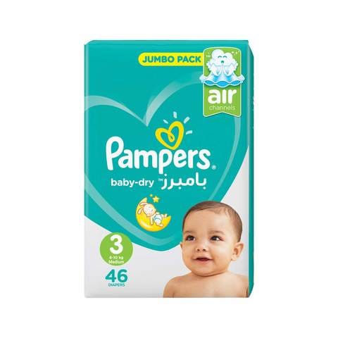 Pampers Baby-Dry Diapers Size 3 Midi Value Pack 46 diapers