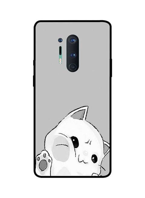 Theodor - Protective Case Cover For Oneplus 8 Pro Grey/White