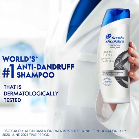 Head &amp; Shoulders Men Hairfall Defense Anti-Dandruff Shampoo, 400ml