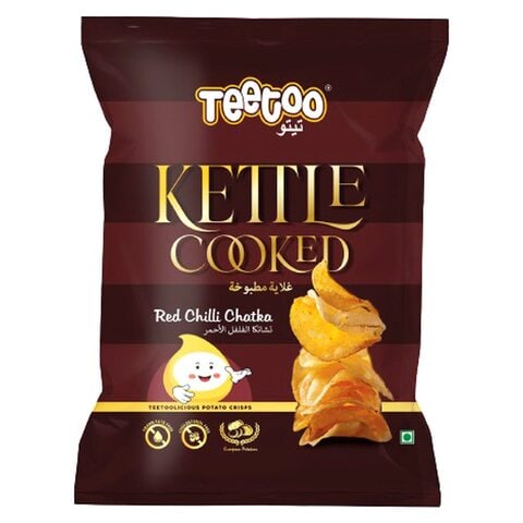 Teetoo Kettle Cooked Red Chilli Chatka Chips 150g