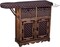YATAI Solid Wood Iron Board with Shelves and Storage Boxes