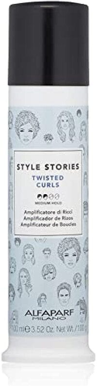 Alfaparf Milano Style Stories Twisted Curls Hair Styling Product, Medium Hold Curl Cream, Professional Salon Quality, No Residue, Amplifies Curly Hair, 3.52 Oz.
