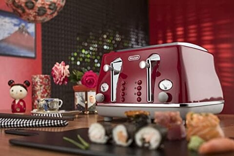 Delonghi red cheap toaster