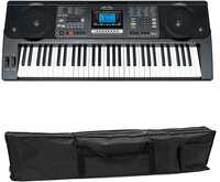 Mike Music 61 Keys Full Size Electronic Piano Keyboard portable Musical Instrument (812 with Bag)