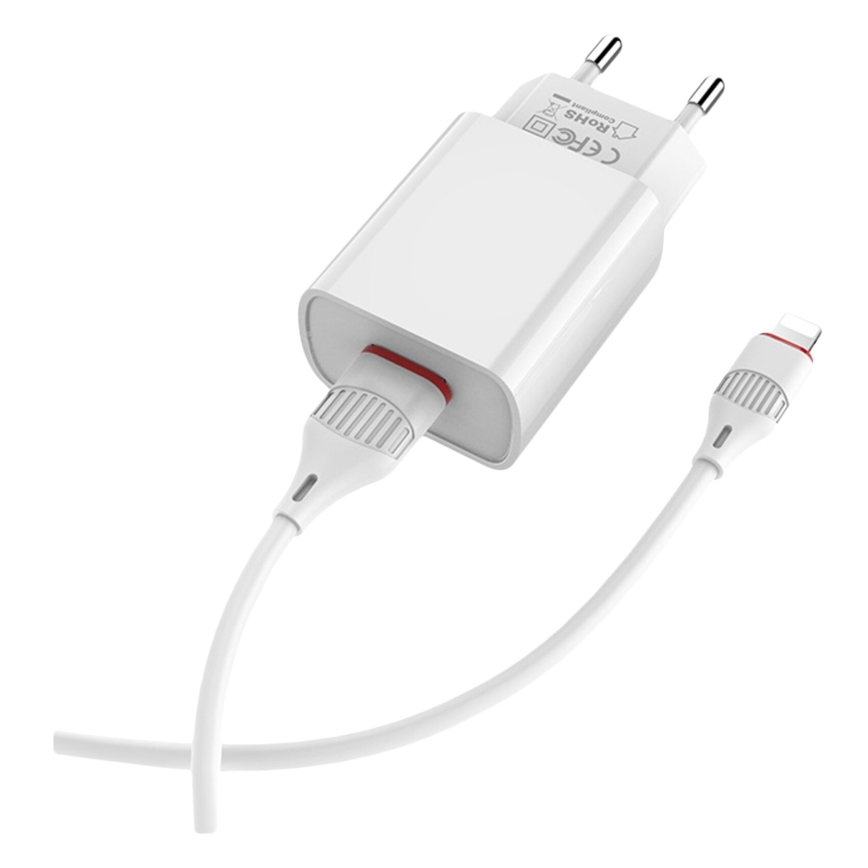 Chargeur Voiture Borofone 2.4 A USB Pour Micro Blanc - Spacenet Tunisie