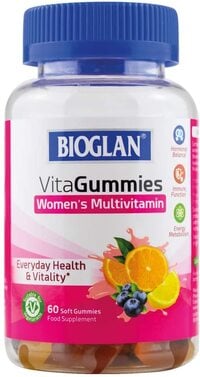 Bioglan Vitagummies, Women&#39;s Multivitamin, Vegetarian Friendly, 3 Delicious Flavours, 60 Chewy Gummies