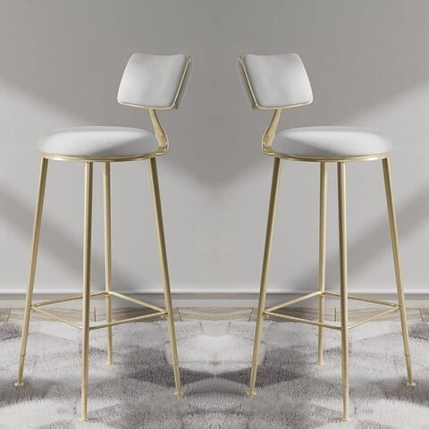 Metal bar deals height stools