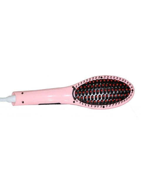 Buy Generic Hair Straightener Brush Pink Online - Shop Beauty & Personal  Care on Carrefour Saudi Arabia