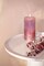 Bolsius Rustic Pillar Candle, Ash Rose &amp; Red, 130/68mm