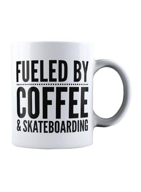 muGGyz Let&#39;s Float Away Printed Ceramic Coffee Mug White