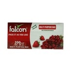 Buy Falcon Oxo-Biodegradable Multi-Purpose Food 200 Storage Bags in UAE