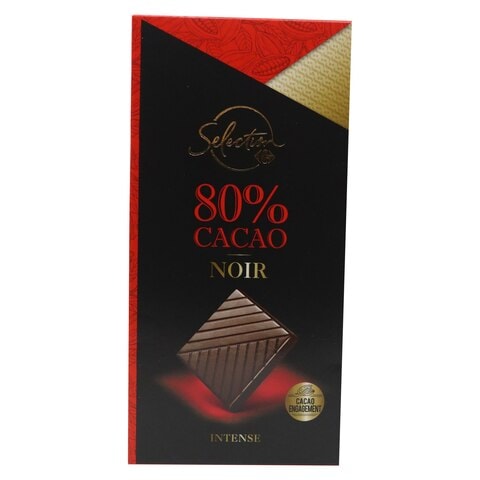 Carrefour Selection 80% Cocoa Dark Chocolate Bar 80g