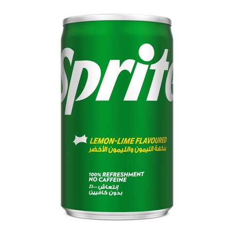 Sprite Regular Lemon Lime Flavored Carbonated Soft Drink Can 150ml