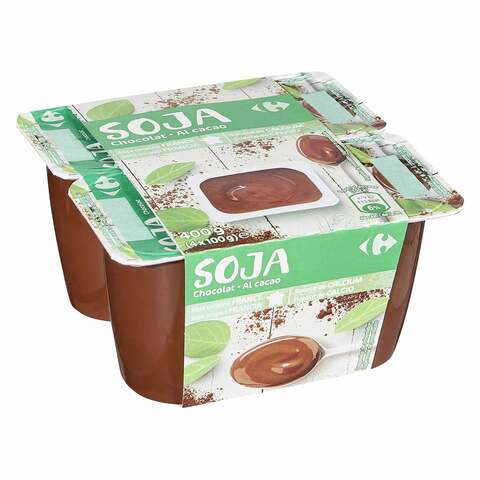 اشتري كارفور صويا بنكهة الشوكولاتة الخاصة 100 جرام × 4 في السعودية