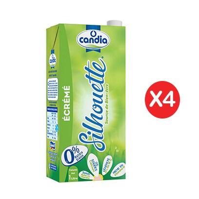 Buy Candia Lait Uht Silhouette 1l X4 Online Shop Fresh Food On Carrefour Lebanon