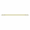 Roman Adjustable Curtain Rod, 150-300 cm, Gold, Metal Single Rod Window Treatment Rod Drapery Rod