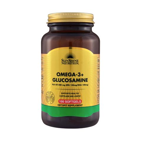 Sunshine Nutrition Omega 3+ Glucosamine 100 Softgels