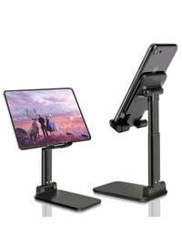 Generic Universal Angle Height Adjustable Cell Phone Stand Black