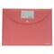 Alpha Opaque Document Bag With Name Card Pink