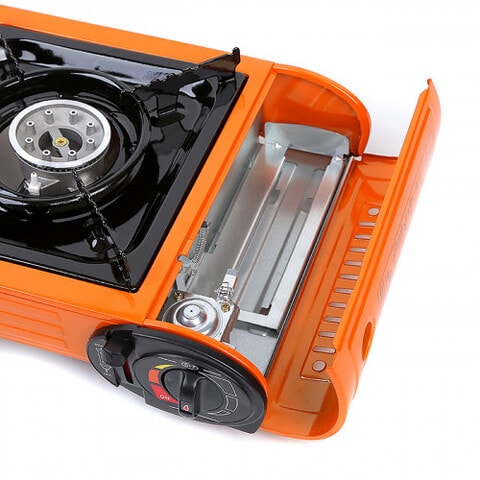 Buy Korean Double Burner Butane Camping Stove With Bbq Grill Hotplate-burger  Tray Online in UAE