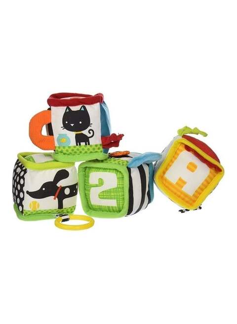 Infantino 4-Piece Soft Blocks Set, 25.7X9.1X16.5cm