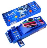 Generic Pop Up Multifunction Pencil Case For Boys, Cool Cartoon Pen Box Organizer Stationery, Back To School Gift Birthday Present, Pencil Box For Boys With Whiteboard, Sharpener, Schedule (Blue)