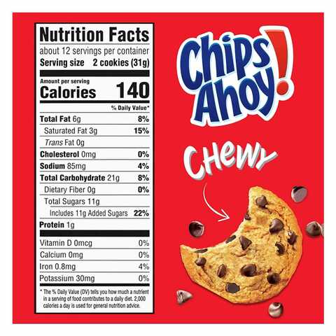 Nabisco Chips Ahoy Chocolate Chip Chewy Cookies 368g
