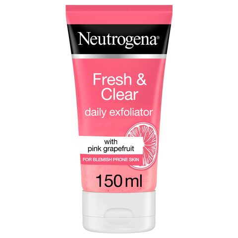 Neutrogena Fresh &amp; Clear Daily Exfoliator Pink Grapefruit &amp; Vitamin C 150ml