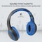 Promate Bluetooth Headphone, Over-Ear Deep Bass Wired/Wireless Headphone with Long Paytime, Hi-Fi Sound, Built-In Mic, On-Ear Controls, Soft Earpads, MicroSD Card Slot and AUX Port, LaBoca Blue