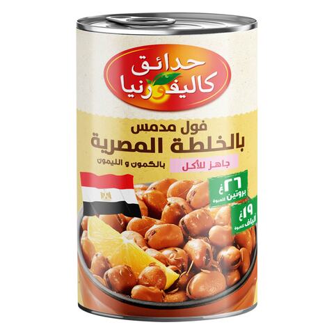Buy California Garden Fava Beans Ready To Eat- Egyptian Recipe With Cumin And Lemon 450g in Saudi Arabia