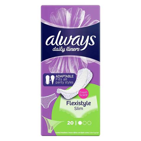 Always Daily Fresh Normal Wrapped Panty Liners, With Fresh Scent