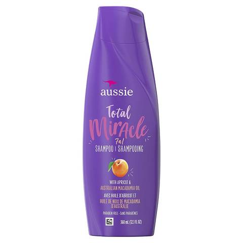 Buy Aussie - Total Miracle 7 In 1 Shampoo With Apricot  Australian Macadamia Oil 360 Ml in UAE