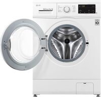 LG 7 Kg Front Load Washer, Inverter Direct Drive Technology&trade;, 6 Motion DD&trade;, White Color  FH2J3QDNL02