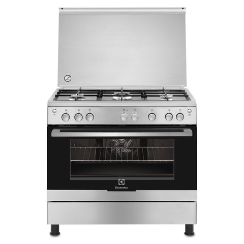 Electrolux Free Standing  90X60 Cm 5Burners  Gas Cooker Stainless Steel EKG-913 A20X