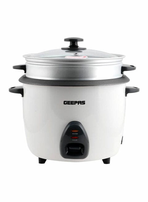 Geepas Electric Automatic Rice Cooker 2.2L 900W Grc4326 White
