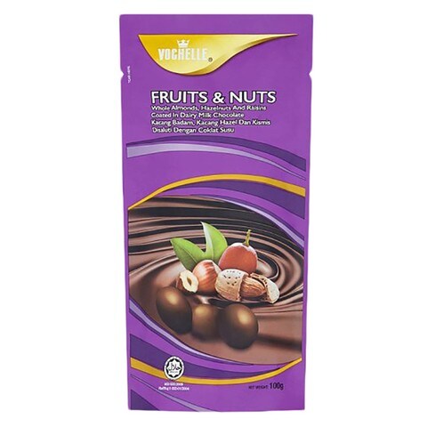 Vochelle Fruit And Nuts Chocolate Bar 100g