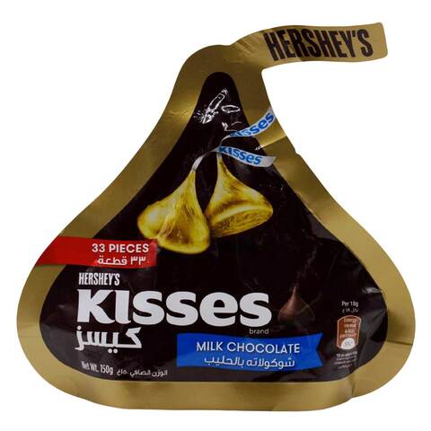 Hershey&#39;s Kisses Milk Chocolate 150g x Pack of 2