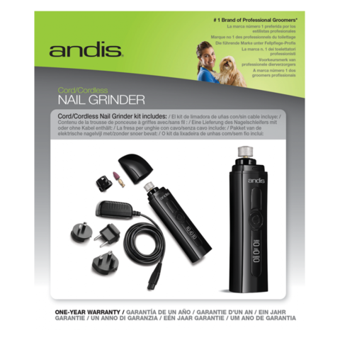 ANDIS CNG-1 Nail Grinder, Cord / Cordless 2 Speed - UK / EU / AUS